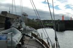 ciasne wejscie do Eyemouth