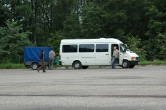 Bus, którym jechaliśmy z warszawy do st. Petersburga